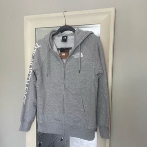 NWT THE NORTH FACE hoody, light heather grey, size S